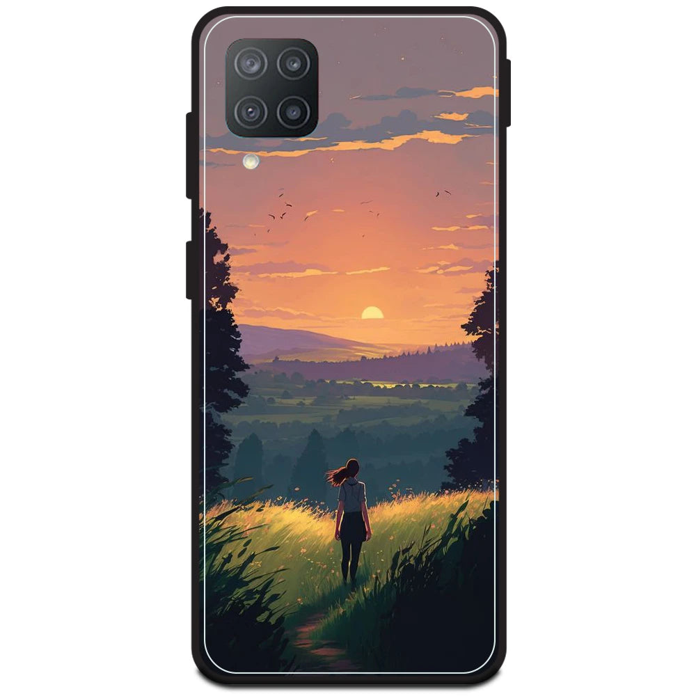 Girl & The Mountains - Armor Case For Samsung Models Samsung F12