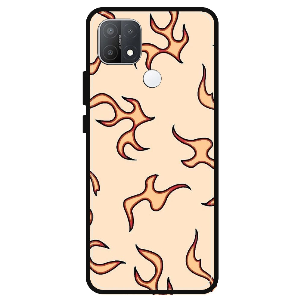 Yellow Flames - Armor Case For Oppo Models Oppo A15s