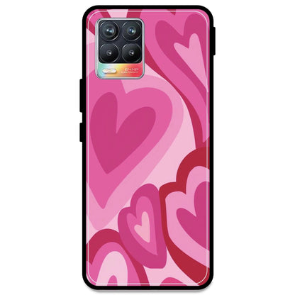 Pink Mini Hearts - Armor Case For Realme Models Realme 8 4G