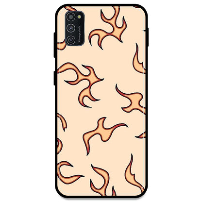 Yellow Flames - Armor Case For Samsung Models Samsung M21