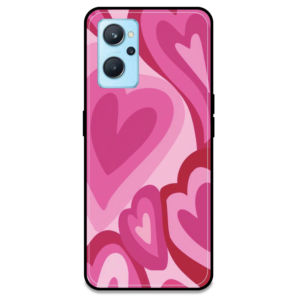 Pink Mini Hearts - Armor Case For Realme Models Realme 9i 4G