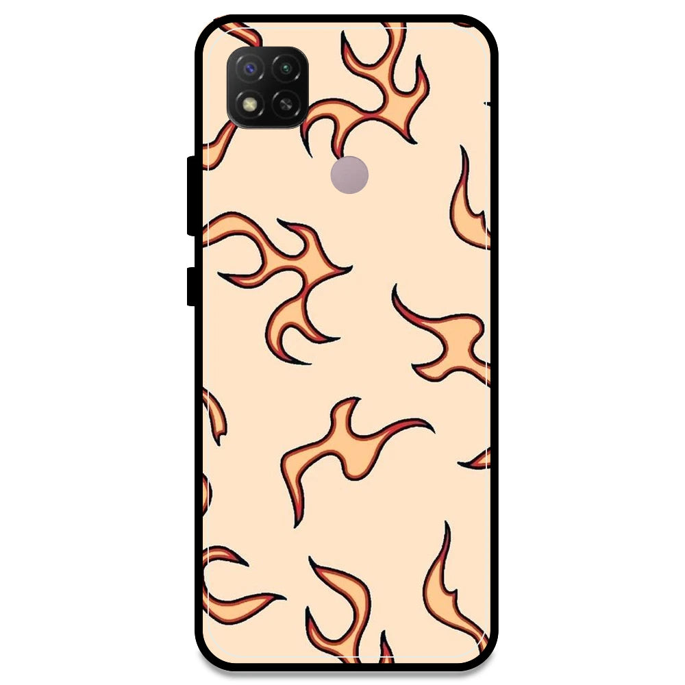 Yellow Flames - Armor Case For Redmi Models Redmi Note 9C