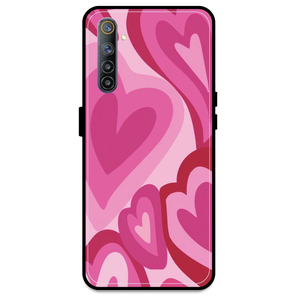 Pink Mini Hearts - Armor Case For Realme Models Realme 6