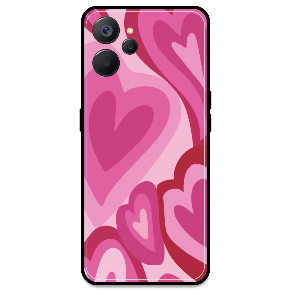 Pink Mini Hearts - Armor Case For Realme Models Realme 9i 5G