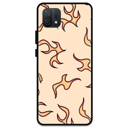 Yellow Flames - Armor Case For Oppo Models Oppo A16K