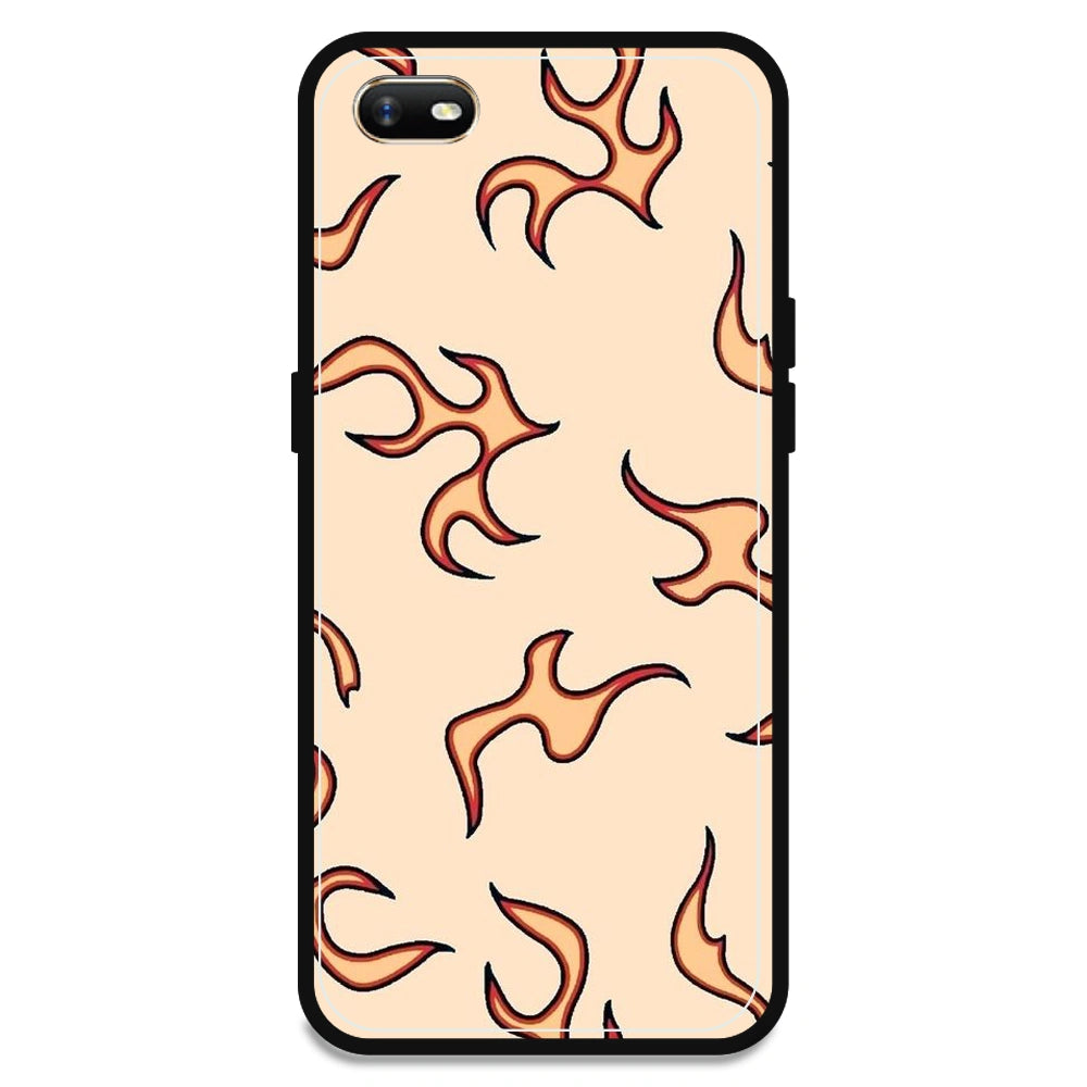 Yellow Flames - Armor Case For Oppo Models Oppo A1K