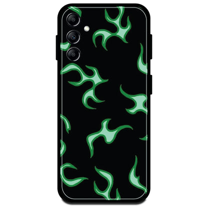 Green Flames - Armor Case For Samsung Models Samsung A14 5G