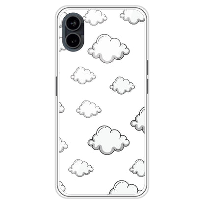 Clouds - Clear Printed Case For Nothing Models