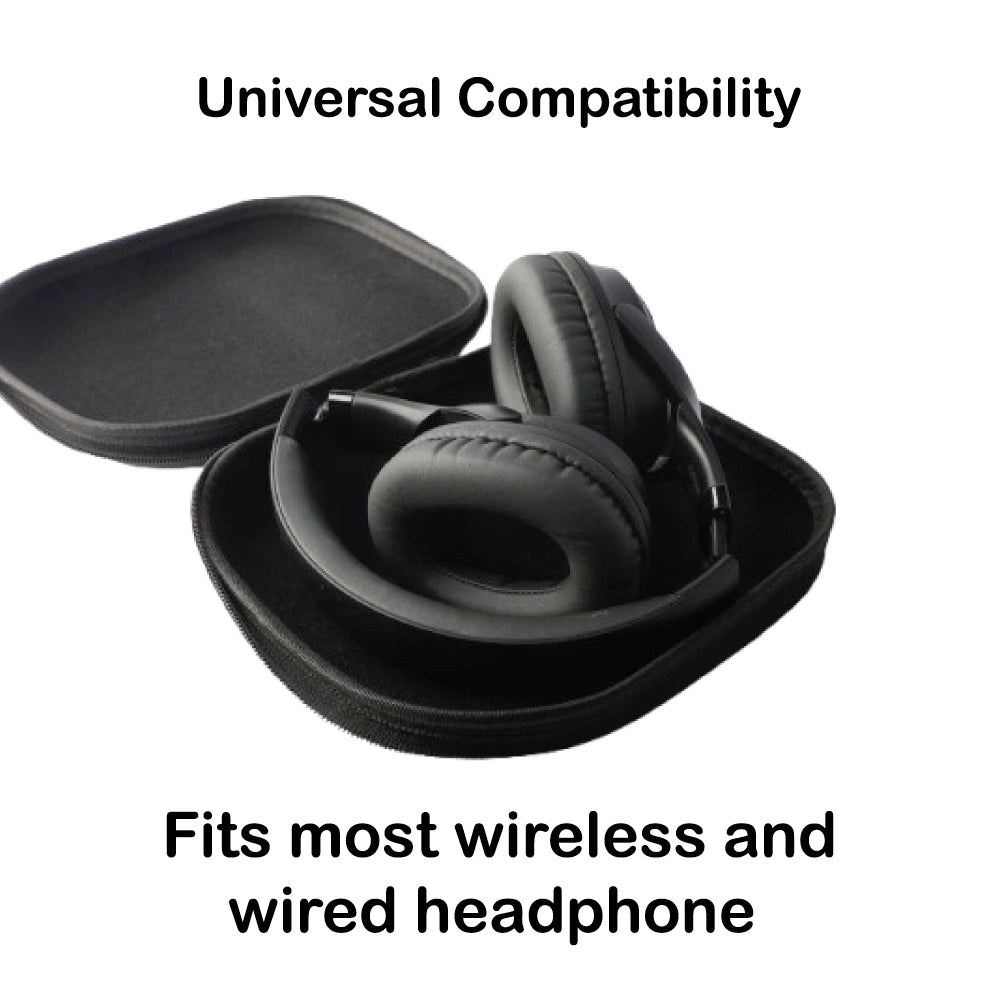 Premium Hard Shell Protective Headphone Case – Travel Carrying Pouch Infographic