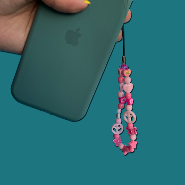 Pink Pearl - Phone Charm