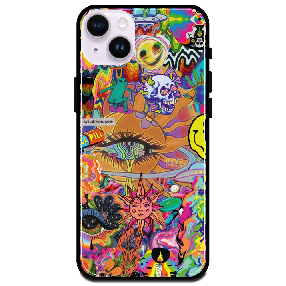 Trippy Collage - Armor Case For Apple iPhone Models 15 Plus