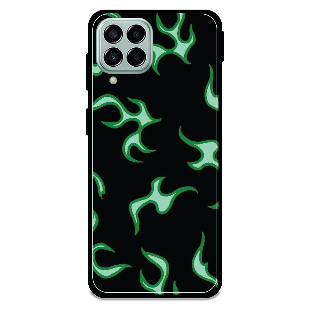 Green Flames - Armor Case For Samsung Models Samsung M33 5G