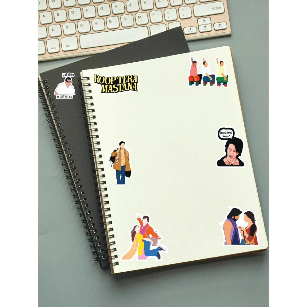 Bollywood Stickers Pack – 41 Indian Movie Stickers Infographic