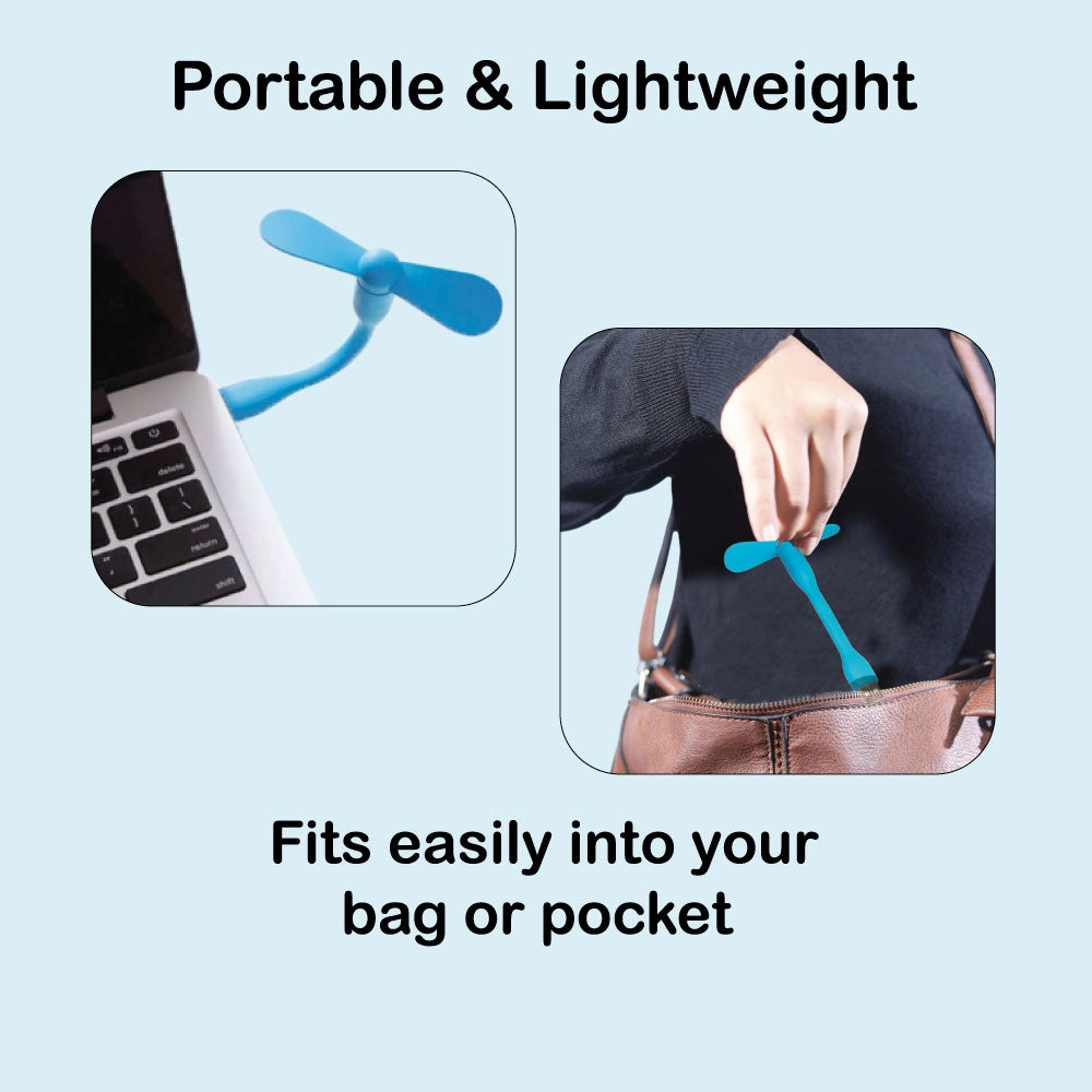 USB Powered Mini Fan Infographic