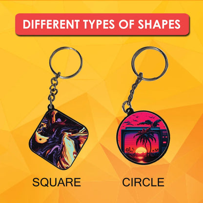 Travel - A Combo Of 4 Black Border Keychains Infographic