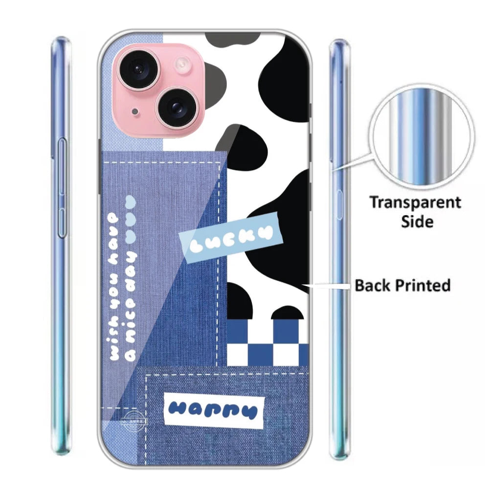 Cow Print Collage - Silicone Case For Apple iPhone Models infographic