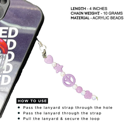 Purple Peace - Phone Charm