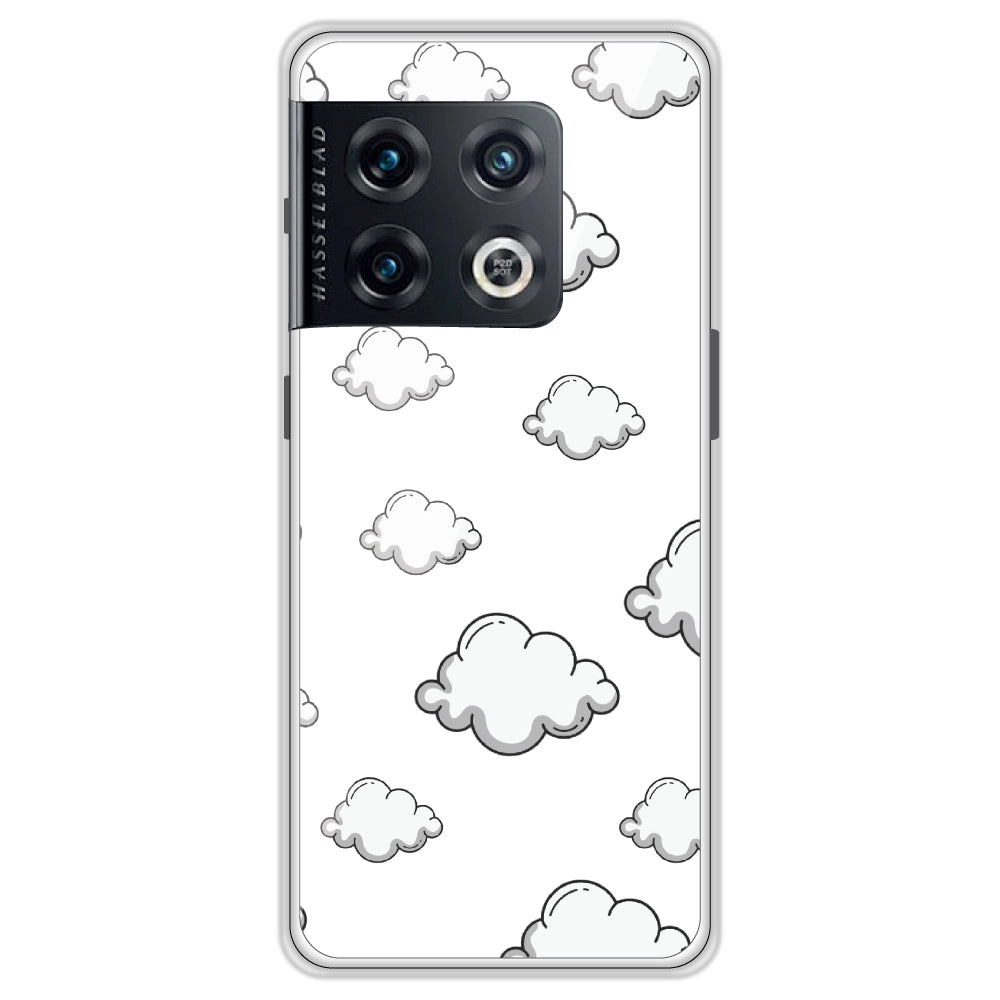 Clouds - Clear Printed Case For OnePlus Models