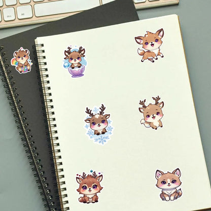 Deer Sticker Bundle – 41 Waterproof Aesthetic Stickers Infographic
