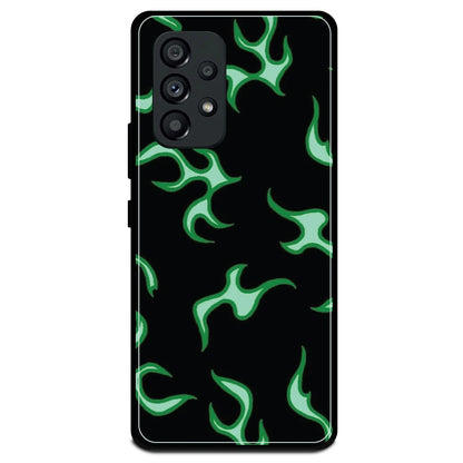 Green Flames - Armor Case For Samsung Models Samsung A53 5G