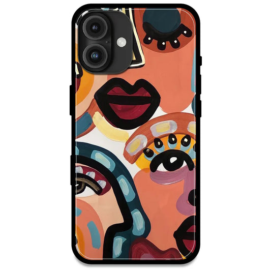 Stop & Stare - Glossy Metal Silicone Case For Apple iPhone Models