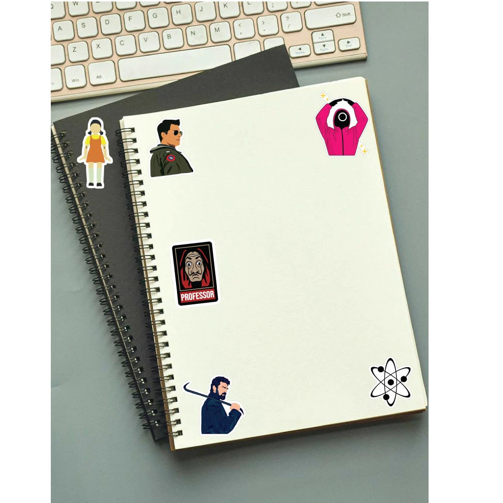 TV Series Stickers Pack – 42+ Pop Culture Waterproof Stickers Infographic