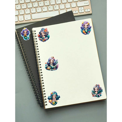 Mermaid Stickers Pack – 42+ Fantasy Waterproof Stickers Infographic