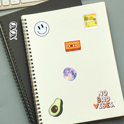 Y2K Aesthetic Sticker Bundle – 48 Waterproof Aesthetic Stickers for Phone Cases, Clear Covers, Journals, Scrapbooks & More