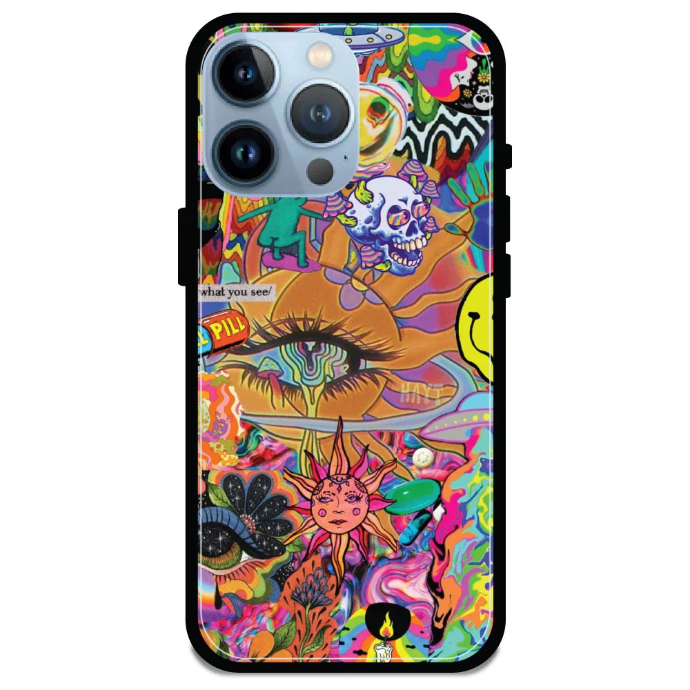 Trippy Collage - Armor Case For Apple iPhone Models 15 Pro Max