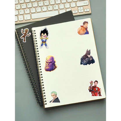 Anime Superhero Stickers Pack – 40 Waterproof Stickers Infographic