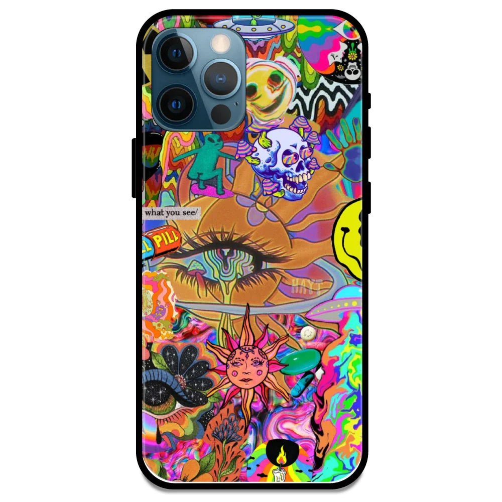 Trippy Collage - Armor Case For Apple iPhone Models 15 Pro