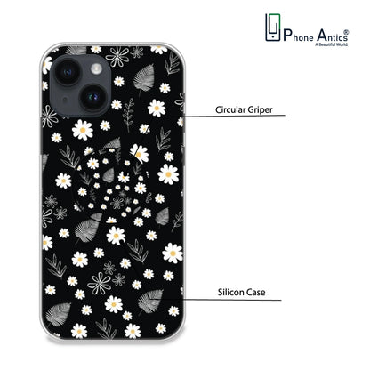 Daisies - Silicone Grip Case For Apple iPhone Models iPhone 14 infographic