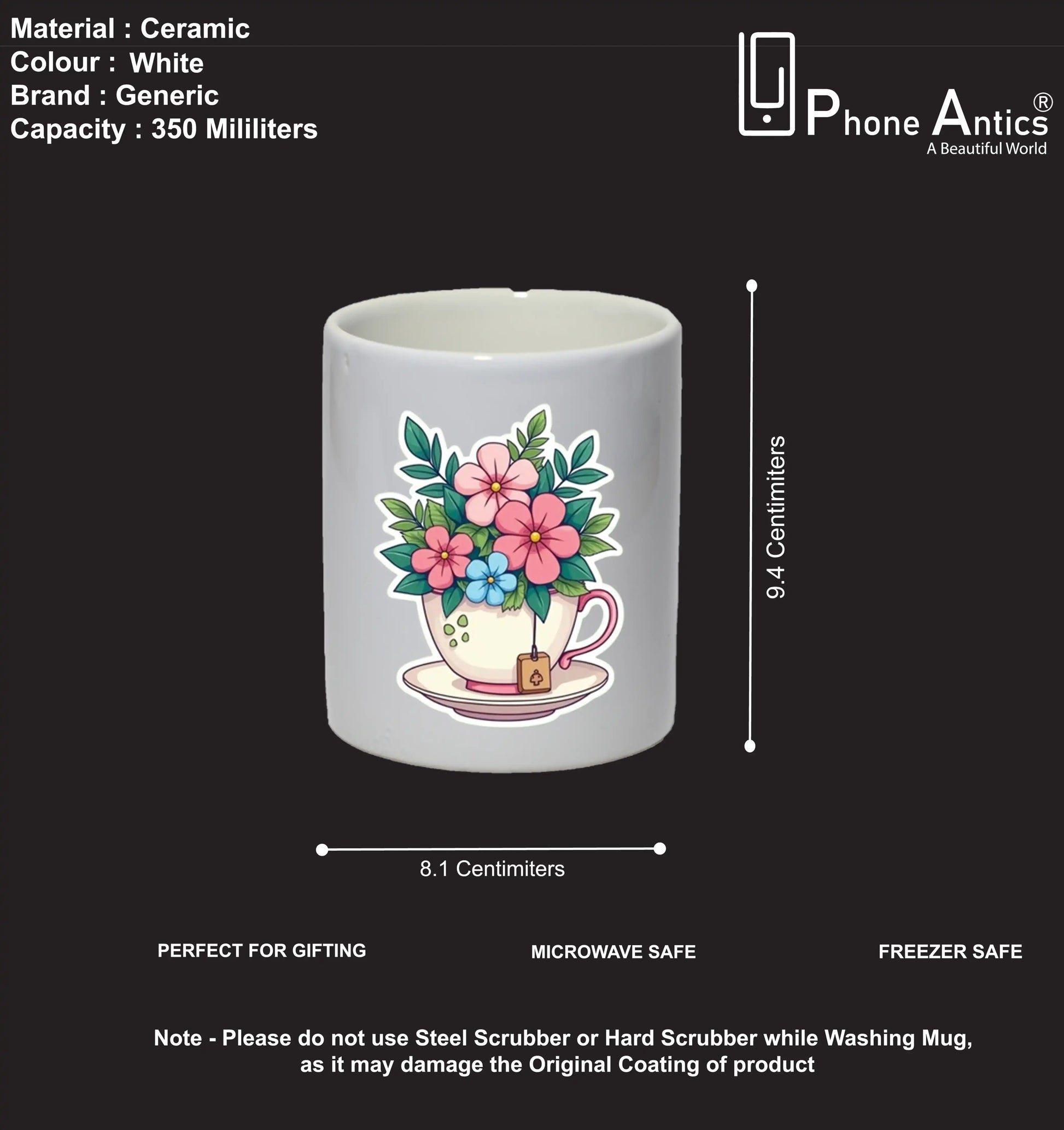 Floral Cup - Mug Infographic