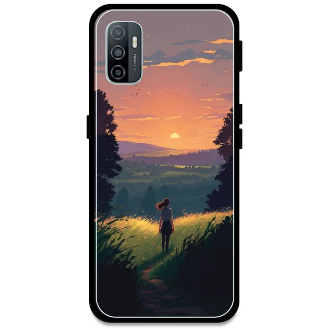 Girl & The Mountains - Armor Case For Oppo Models Oppo A33