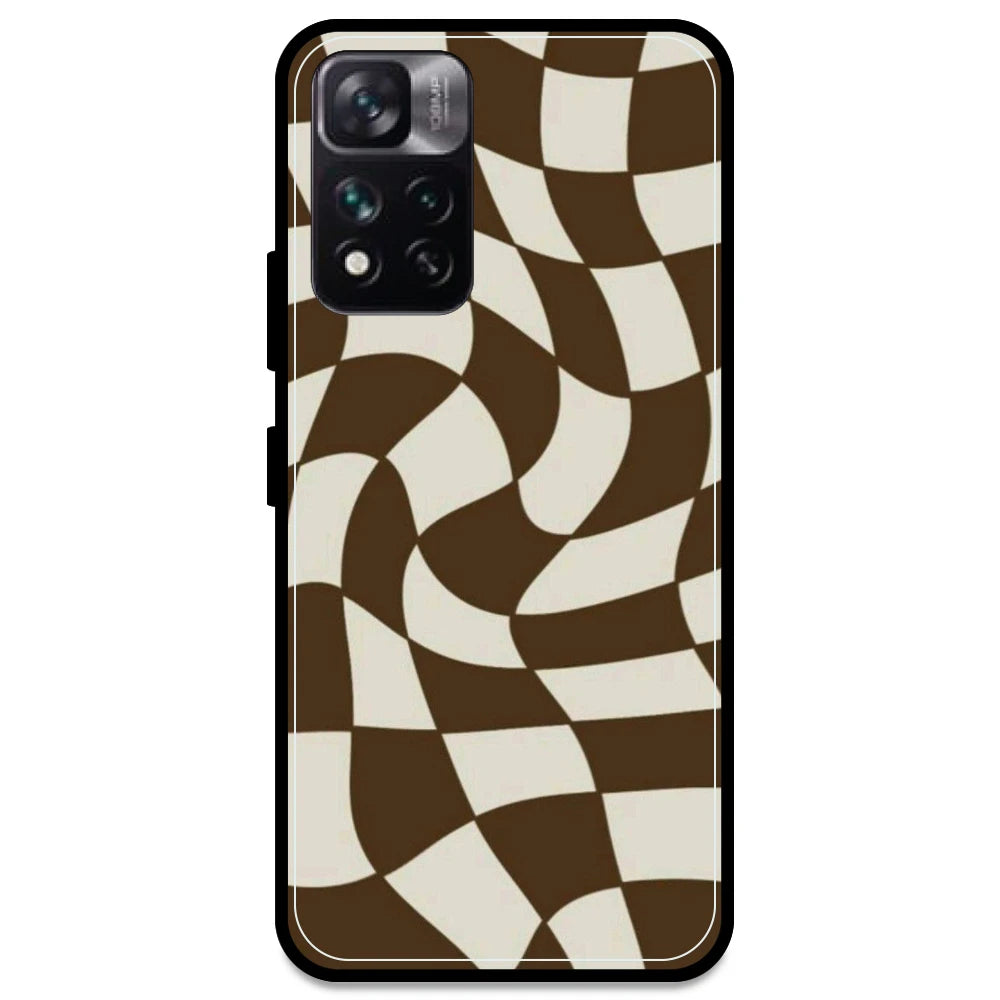 Brown Checks - Armor Case For Redmi Models Redmi Note 11i