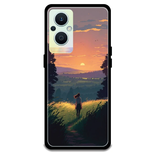 Girl & The Mountains - Armor Case For Oppo Models Oppo F21 Pro 5G