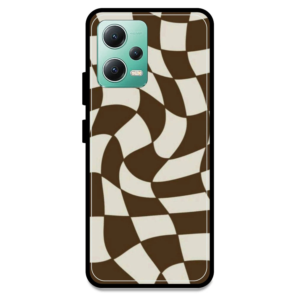 Brown Checks - Armor Case For Redmi Models Redmi Note 12