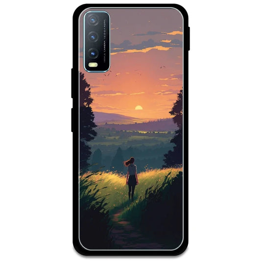 Girl & The Mountains - Armor Case For Vivo Models