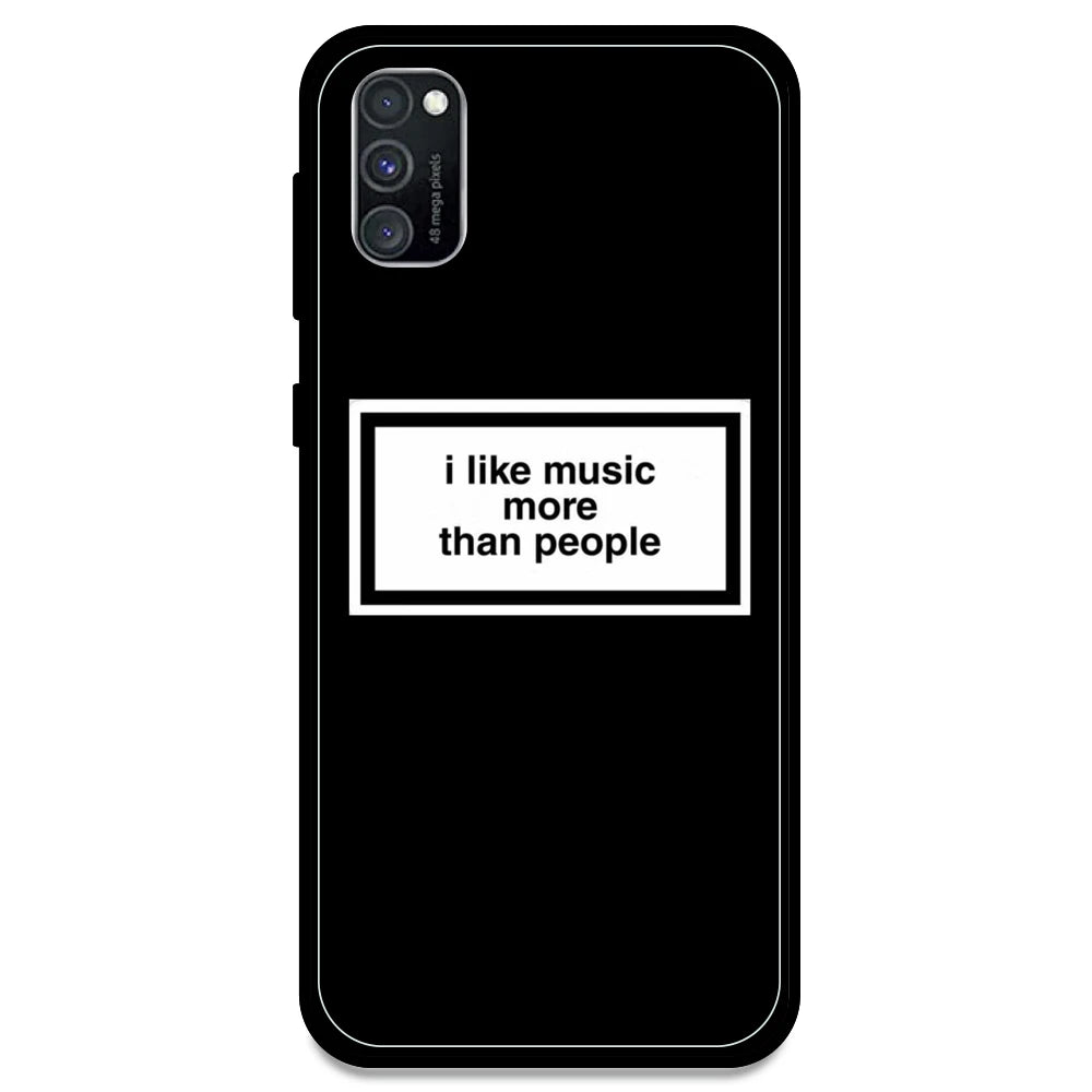 'I Like Music More Than People' - Armor Case For Samsung Models Samsung M30s