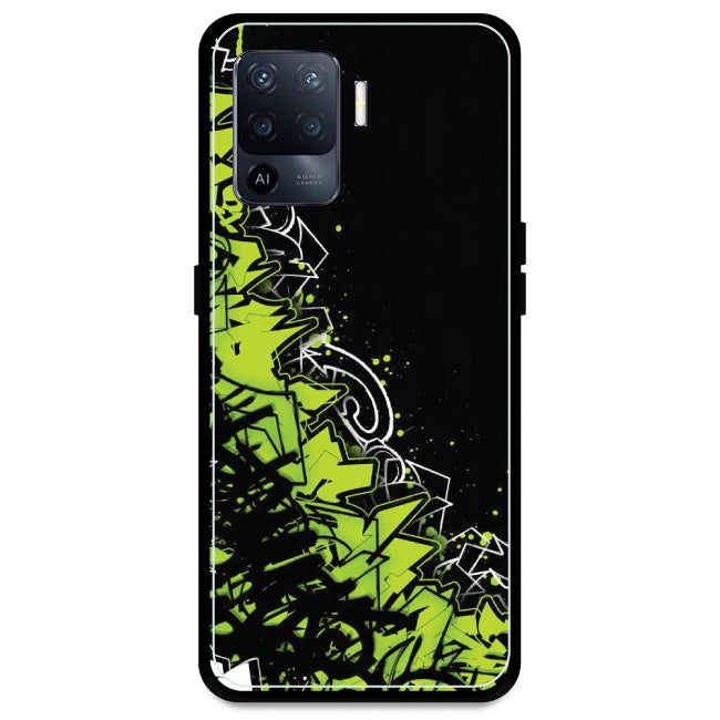 Green Graffiti - Armor Case For Oppo Models Oppo A94