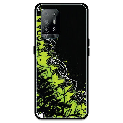 Green Graffiti - Armor Case For Oppo Models Oppo A94 5G