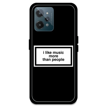'I Like Music More Than People' - Armor Case For Realme Models Realme C31