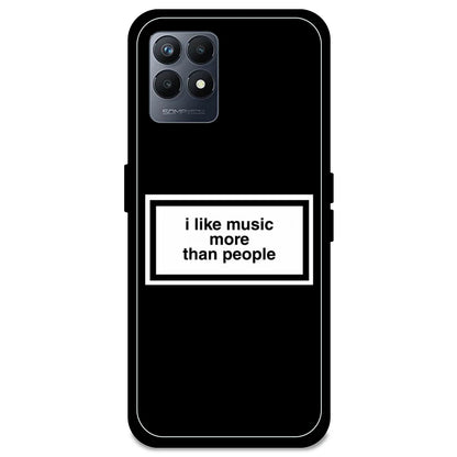 'I Like Music More Than People' - Armor Case For Realme Models Realme Narzo 50 5G