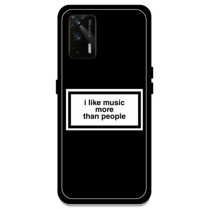 'I Like Music More Than People' - Armor Case For Realme Models Realme GT
