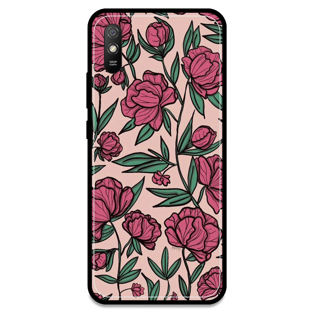 Pink Roses - Armor Case For Redmi Models  Redmi Note 9i