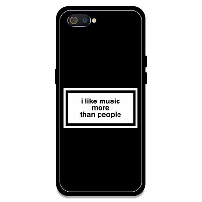 'I Like Music More Than People' - Armor Case For Realme Models Realme C2
