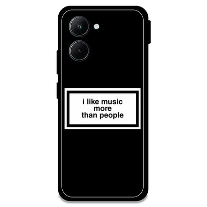 'I Like Music More Than People' - Armor Case For Realme Models Realme C33