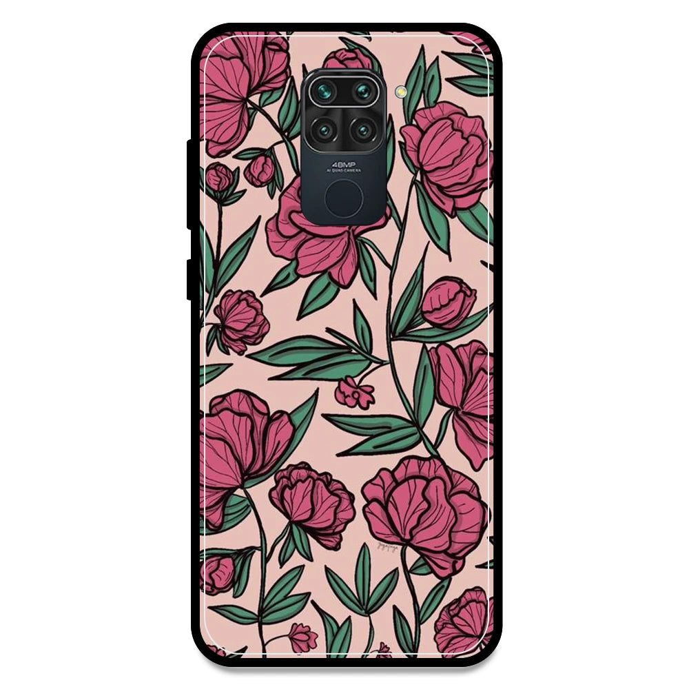 Pink Roses - Armor Case For Redmi Models Redmi Note 9