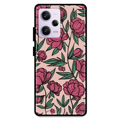 Pink Roses - Armor Case For Redmi Models Redmi Note 12 Pro