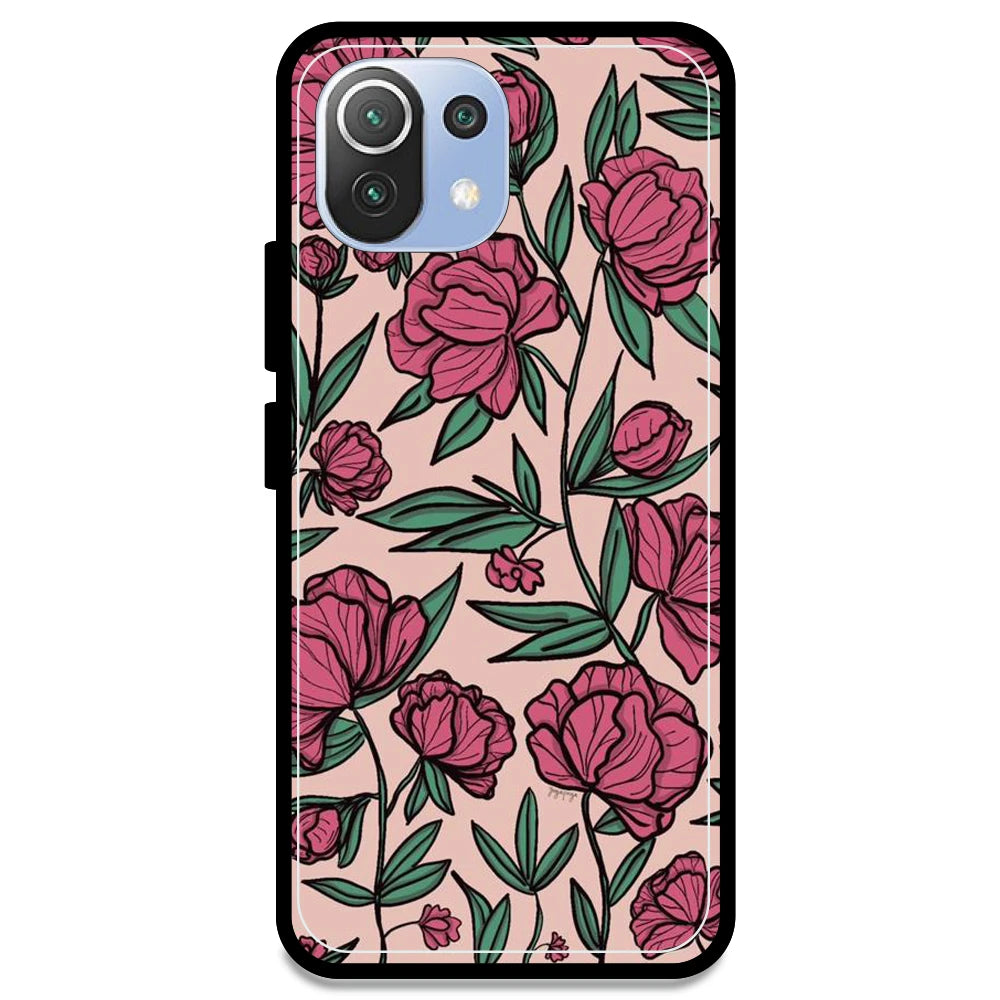 Pink Roses - Armor Case For Redmi Models Redmi Note 11 Lite